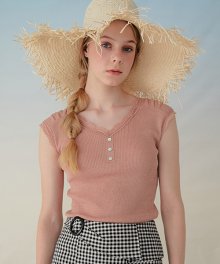 942 glitter knit with lace trim (dusty pink)