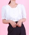 T/square frill blouse_WH