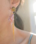 Sunset of hippie earring