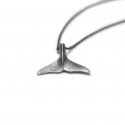 포프(POFF) Whale’s tail silver long necklace