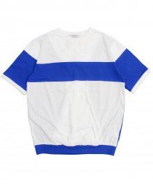 (유니섹스)MRMNT Block Short Sleeve T-shirt (BLUE)
