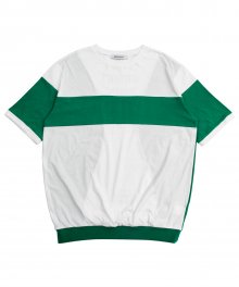 (유니섹스)MRMNT Block Short Sleeve T-shirt (GREEN)