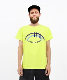 [유니섹스] #The explorer 프린트 티셔츠_Neon yellow