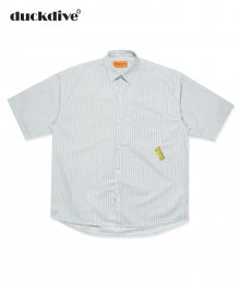 PIN STRIPE OVER HARF SHIRTS LIGHR GRY