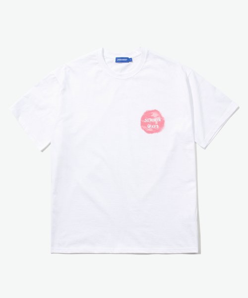 MUSINSA | LAYER UNION SEA WAVE S/S TEE WHITE