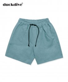 BASIC LINEN HALF PANTS SKY BLUE