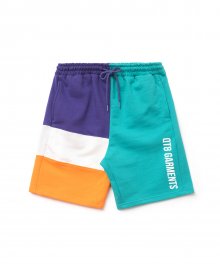 KP Color Block Sweat Short (Orange)