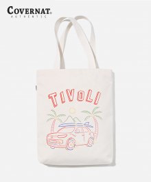 COVERNAT X TIVOLI TRAVEL CAR ECO BAG IVORY