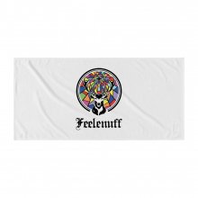 [Jägermeister] STAINED GLASS STAG BEACH TOWEL (WHITE)