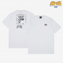 [FILA x GUNDAM] 카툰 F-BOX 티셔츠 (FS2RSB2G06XOWH)