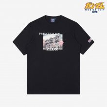 [FILA x GUNDAM] 검은 삼연성 전사 티셔츠 (FS2RSB2G08XBLK)