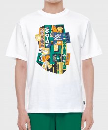 GAMEDOS 티셔츠 - 화이트:그린 / EC7348