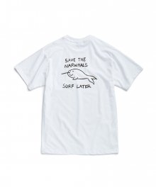 Save The Narwhals T-Shirt White