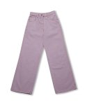 하이스쿨디스코(HIGH SCHOOL DISCO) Color Wide Pants_indi purple