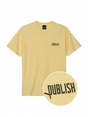 퍼블리쉬(PUBLISH) PB1809011-워싱 로고 반팔 티셔츠 WASHING LOGO TEE-YELLOW