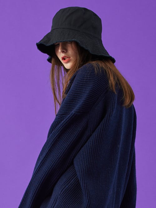 콜릿(koleat) WOMEN 오버핏 버킷햇 블랙 베이지 화이트