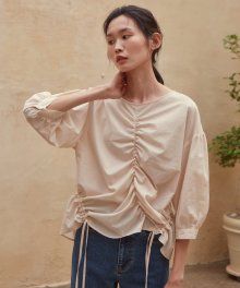 19SR STRING BLOUSE (APRICOT)