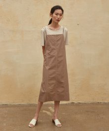 19SR SLIP DRESS (BROWN)