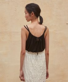 19SR LINEN SLEEVELESS (BLACK)