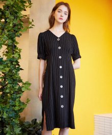 Daily Mood Dress_Black Stripe