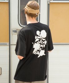 쉐도우 아트웍 오버핏 티셔츠 [블랙]