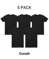 [5pack] 에센셜 베이직 티셔츠(블랙)