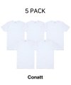 [5pack] 에센셜 베이직 티셔츠(화이트)