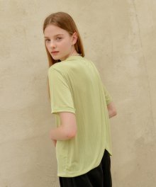 SLIT T-SHIRTS_LIME