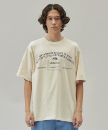 ADD SPACE LETTERING TEE CREAM