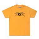 안티히어로(ANTI HERO) BASIC EAGLE S/S T-Shirt - GOLD w/ BLACK Print 51020080AH