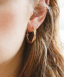 Twister earring_Gold