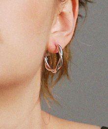 Twister earring_Silver