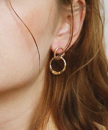 Ringchain earring_Gold