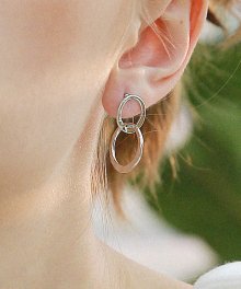 Ringchain earring_Silver