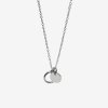 Surgical Steel Dual Circle Pendant Chain Necklace  / 듀얼 써클 펜던트 체인목걸이