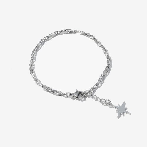 러쉬오프(rushoff) Surgical Steel Twinkle Star Chain Bracelet / 트윙클 스타 체인 팔찌-발찌