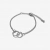 Surgical Steel Double Circle Pendant Chain Bracelet / 더블써클 펜던트 체인 팔찌-발찌