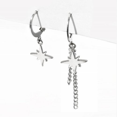 러쉬오프(rushoff) Twinkle Star Earrig  / 트윙클 스타 귀걸이 (써지컬스틸 침/귀찌변경가능)