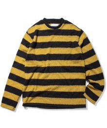 Mohair Striped Knit (Mustard)