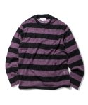 킹아카이브(THE K-ING ARCHIVES) Mohair Striped Knit (Purple)