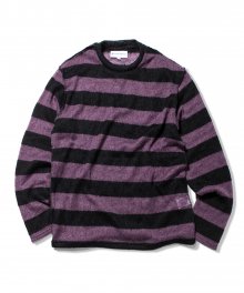 Mohair Striped Knit (Purple)