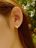 피오레(FIORE) crystal heart earring