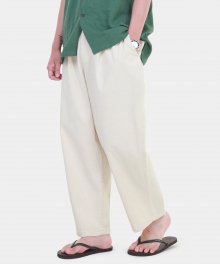 M#1764 neutral cream wide balloon pants