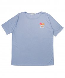 (유니섹스)  Aloha Hawaii Summer Short Sleeve T-shirt (SKY BLUE)
