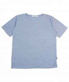 (유니섹스) Basic Color Short Sleeve T-shirt (BLUE)