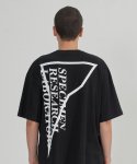 이너프이즈이너프(ENOUGH IS ENOUGH) 삼각 빅로고 티셔츠 (블랙)