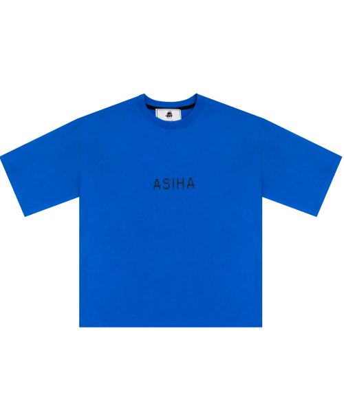 아시하(asiha) M [S/S] Taegeuk Banding 1/2 T-shirts Blue
