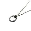 Black_Soft Ring Chain Necklace (Black)