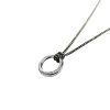 Black_ Soft Ring Chain Necklace(Silver)