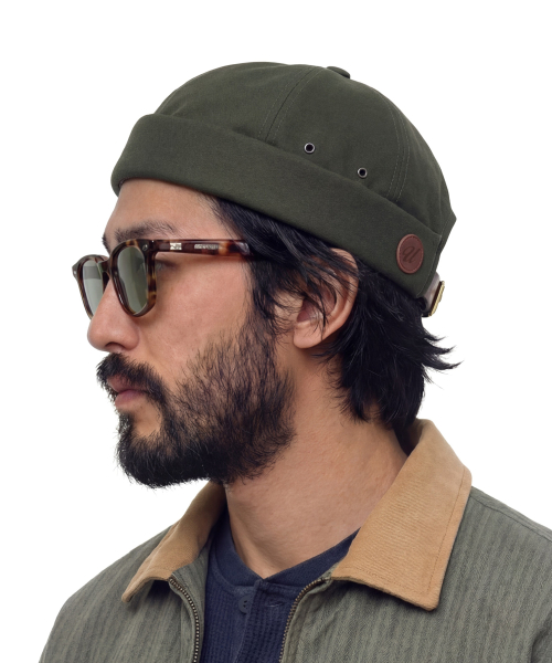 언더컨트롤(undercontrol) 빈티지 코튼 브림리스캡 MOLD CAP / VNTG / OLIVE